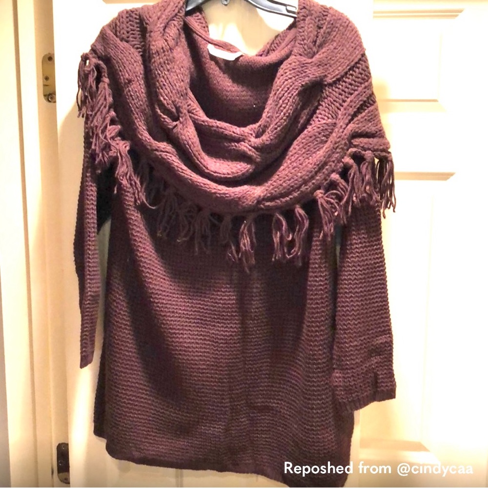 SOFT SURROUNDINGS SHAWL COLLAR SWEATER